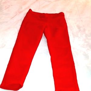 Red skinny jeans